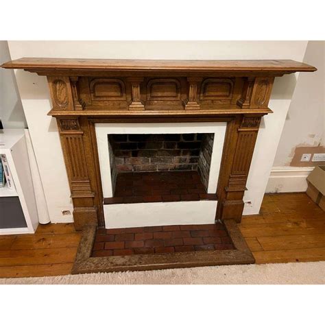 Antique And Reclaimed Listings Antique Wooden Oak Fireplace Surround
