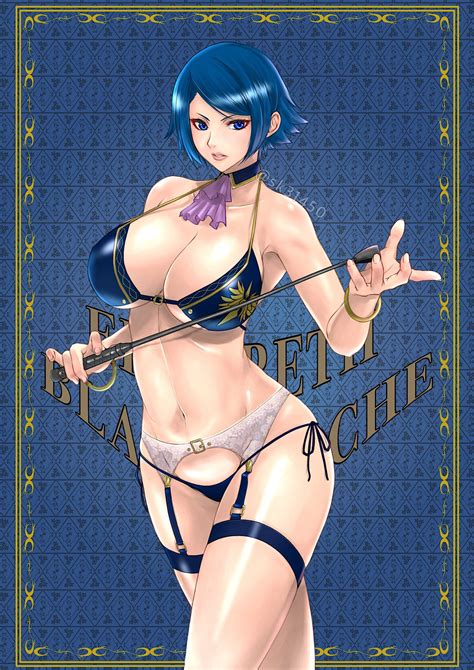 Elisabeth Blanctorche Snk The King Of Fighters Highres Girl Blue Eyes Blue Hair Breasts