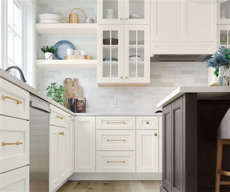 Traditional Cabinets In Two Toned Kitchen Homecrest Cabinetry