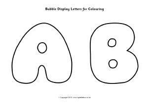 Free printable bubble letteer alphabet. Free Instant Display Lettering, Cut-Out Letters - SparkleBox