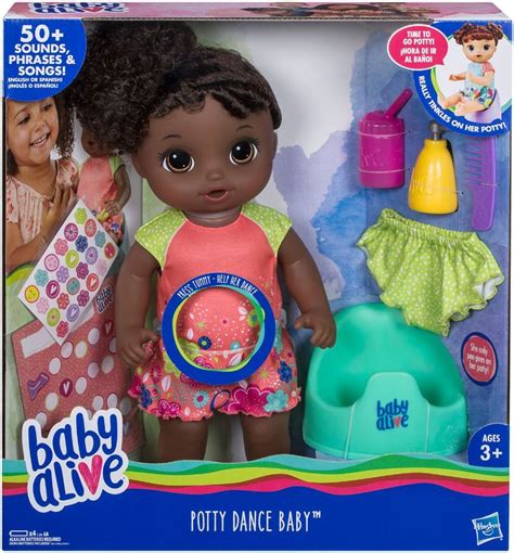 Hasbro Baby Alive Potty Dance Baby Black Curly Hair Doll Sammeln