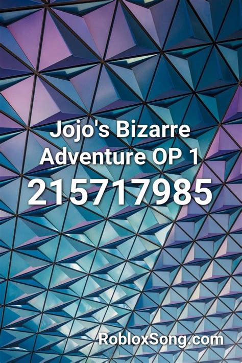 Jojo S Bizarre Adventure Op 1 Roblox ID Roblox Music Codes Memes