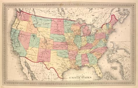 Map Of The United States Nypl Digital Collections