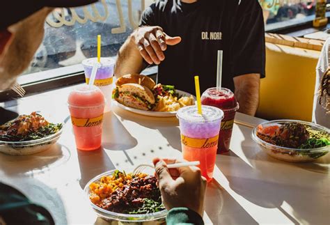 This restaurant serves mustard, fat free honey mustard dressing, vanilla milkshake, honey mustard sauce, barbecue sauce, spicy chicken cool wrap, and chicken sandwich. This Upstart Chain Is Conquering California With Healthy ...