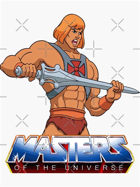 Masters Of The Universe Logo Clean Sticker For Sale By Garudoh