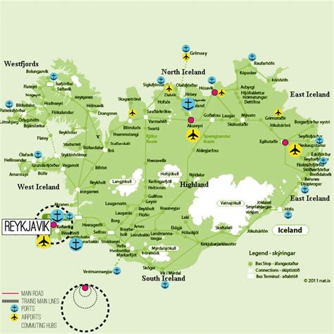Printable Tourist Map Of Iceland Printable Maps