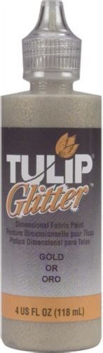Tulip Dimensional Fabric Paint 4oz Glitter Gold 1 Count Kroger
