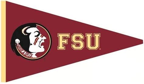 9 Inch Decal Fsu Osceola Logo Pennant Flag Florida State Etsy