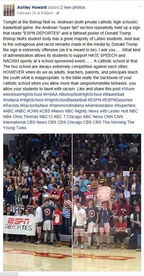 Catholic High School Basketball Fans Wears Donald Trump Masks To Taunt