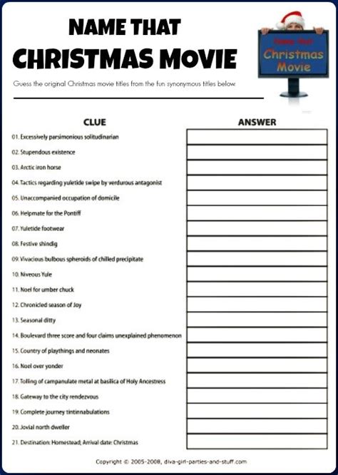 40 Free Printable Christmas Party Games Tip Junkie