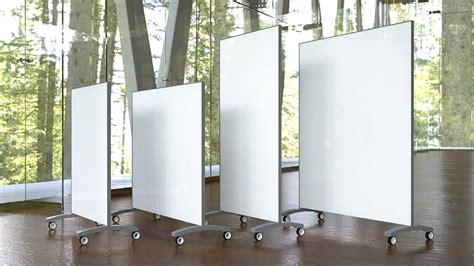custom glass mobile whiteboards clarus