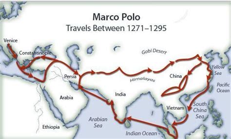 The Travels Of Marco Polo At The Silk Roads Marco Polo Geography For