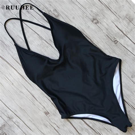 Buy Ruuhee Sexy Women One Piece Swimsuit Backless Swimwear Women Bandage