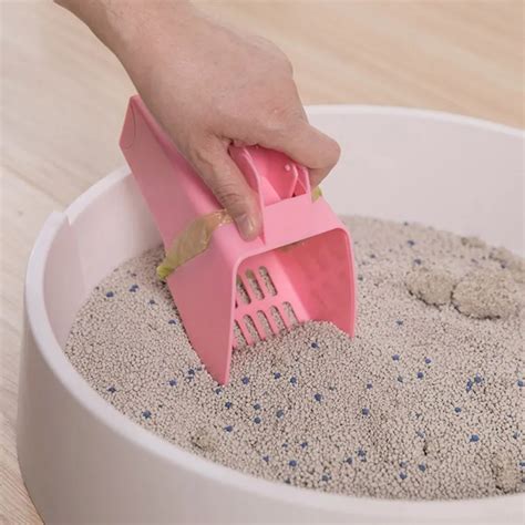 Cat Sand Cleaning Scoop With Waste Bags Useful Cat Litter Shovel Pet