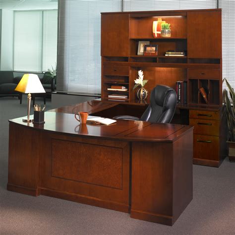 Mayline Sorrento Series U Shape Executive Desk With Hutch Wayfair