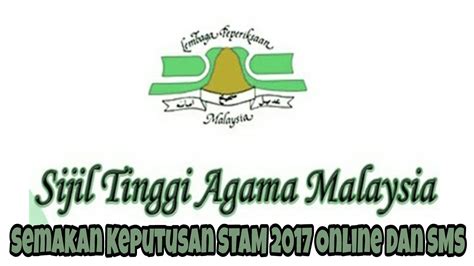 Calon stam 2020 boleh mendapatkan keputusan peperiksaan mereka melalui sekolah keputusan peperiksaan stam 2020 juga boleh disemak melalui kaedah semakan sms dan online. Semakan Keputusan STAM 2019 Online Dan SMS