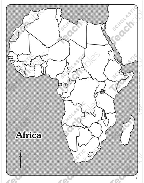 Unlabeled Map Of Africa Map Tests Kid Advance Montessori Puzzle Map