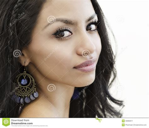 Close Up Photo Of Young Womans Face Stock Image Image