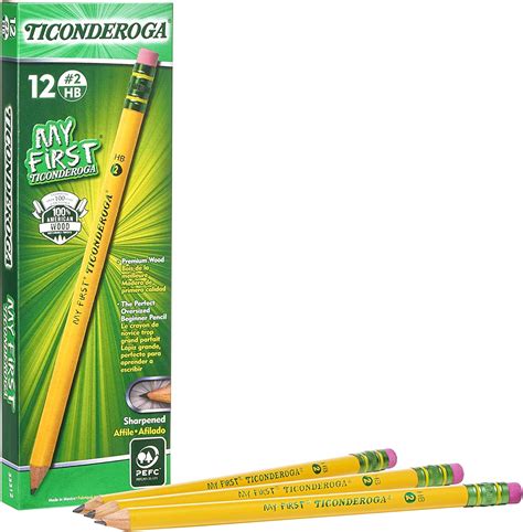 My First Ticonderoga Primary Size 2 Beginner Pencils Box Of 12