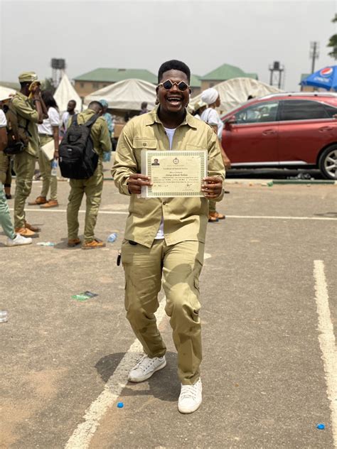 Here is the complete guide to national youth service corps online certificate verification 2019. Mr Macaroni Poses With His NYSC Certificate As He Passes ...