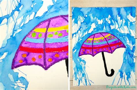 Awesome Watercolor Rainy Day Painting For Kids To Make Projects With Kids