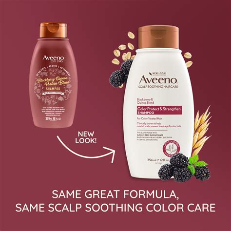 Aveeno Blackberry And Quinoa Strengthening Shampoo For Color Treated Hair