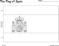 Produktinformationen flagge spanien 80 g/m². Flag of Spain Printout | Flag coloring pages, American ...