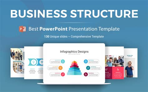 Business Structure Powerpoint Template Templatemonster