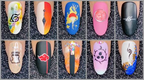 Nail Art Designs Narutonaruto Shippuden Anime Nails Art Youtube