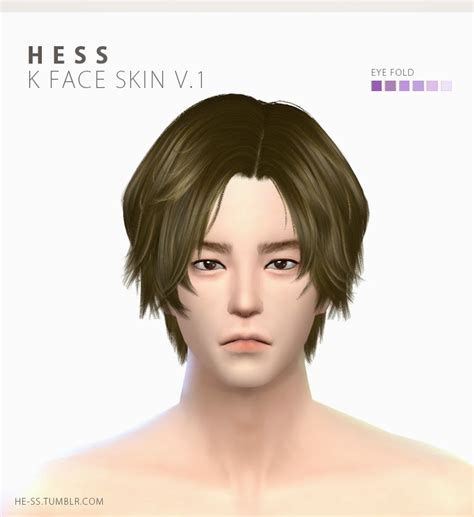 My Sims 4 Blog Hess K Face Skin V1 For Males And Females