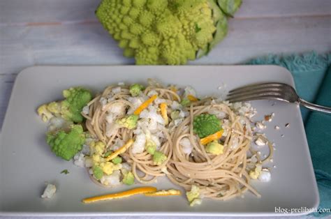 Spaghetti Integrali Ai Due Cavolfiori Con Salsa Di Mandorle E Arancia