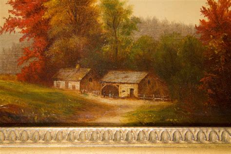 New England Fall Farm Scene Painting