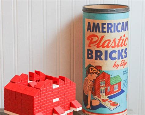 American Plastics Bricks By Elgo Building Bricks Vintage Toy S Architectural