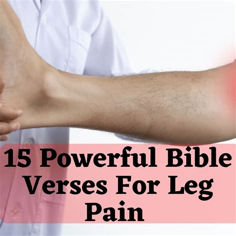 15 Powerful Bible Verses For Leg Pain