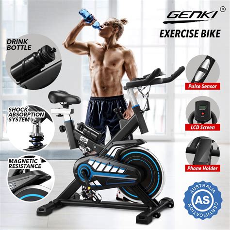 Genki Magnetic Exercise Bike Stationary Spin Bike Home Gym Bicycle
