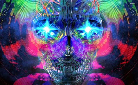Psychedelic Skull Hd Wallpaper Wallpapers Pinterest