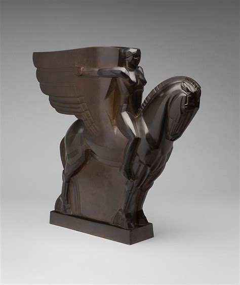 John Bradley Storrs Cheval Ailé 1920 Modern Sculpture Lion Sculpture