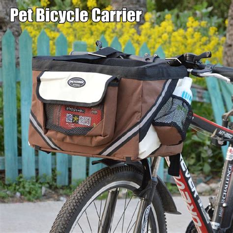 These restraints can often be attached to the dog's collar. Pet Puppy Bicycle Basket Storage Puppy Ride Bike Canopy ...