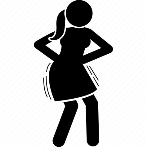 Wiggle Wiggling Hip Shake Shaking Body Butt Icon Download On