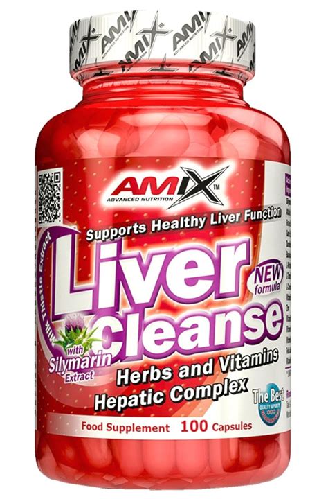 Amix Nutrition Liver Cleanse Herbs And Vitamins 100 Capsules