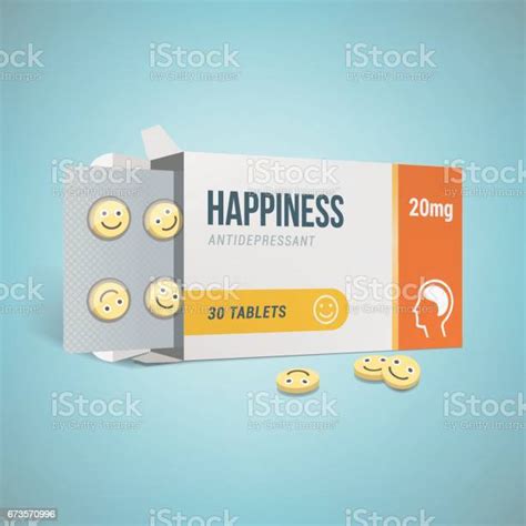 Antidepressants Drug Box Stock Illustration Download Image Now Pill