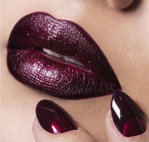 Beautiful Burgundy Lip And Nails Lip Trends Lip Colors Sephora Beauty