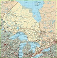 Ontario road map | Ontario map, Map, Ontario