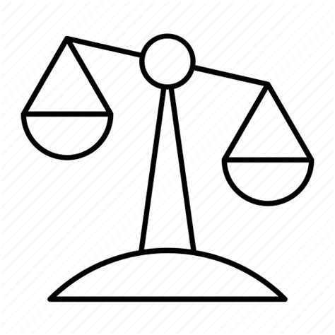 1 Scale Unbalanced Justice Judge Law Icon Download On Iconfinder