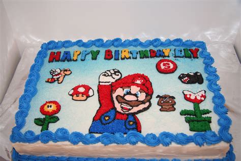 50 amazing mario cake design that you can make or get it made on the coming birthday. Mario Brothers birthday cake - This took me forever!! A ...