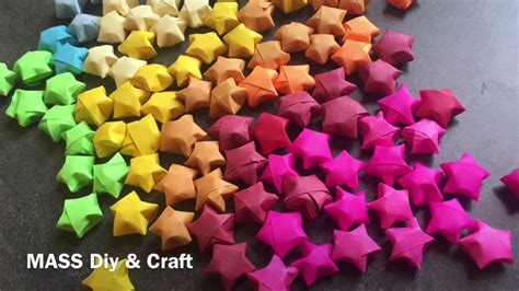 How To Make A Origami Star Origami Lucky Star Diy And Craft Youtube