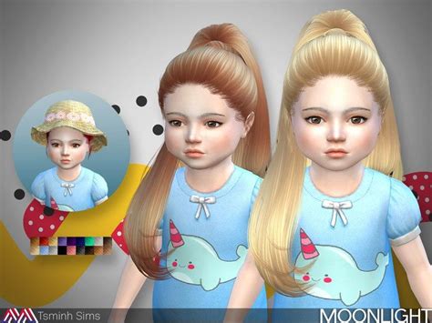 Moonlight Hair 27 Toddler Sims Dziewczyny I The Sims