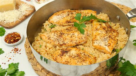 Parmesan Chicken And Rice Skillet