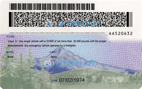 Oregon Driving License Psd Template New 1200dpi Driving License Template