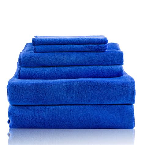 Jml Microfiber Towel Set 6 Piece Absorbent And Fast Drying Bath Towel